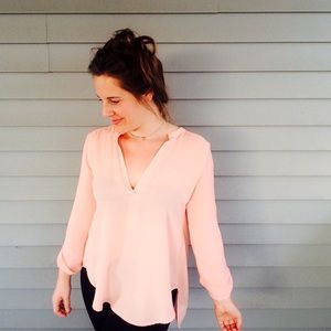 Sheer Coral Lace Backless Top